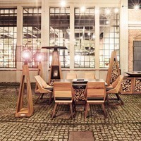 Фото Комплект стол с грилем Quan Garden Art на 6 персон коричневый QN93063