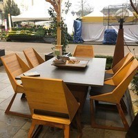 Фото Комплект стол с грилем Quan Garden Art на 6 персон коричневый QN93063