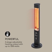 Фото Инфракрасный электрический обогреватель Blumfeldt Heat Guru Plus Black (1,2 кВт) 10035095
