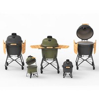 Фото Большой керамический угольный гриль BergHoff антрацитовый 2415713